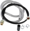 A set of hoses and clamps for a washing machine. Produktbild-Vorschau
