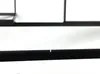 A close-up view of a black metal frame with a small notch in the center. Podgląd zdjęcia produktu