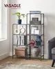 A VASAGLE shelving unit with various decorative items and books. Voir les images du produit