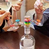 Segnabicchieri arcobaleno in sughero per vino in un set di Anteprima dell’immagine prodotto 6