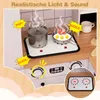 Cucina per bambini COSTWAY, cucina ad angolo con 12 Anteprima dell’immagine prodotto 3