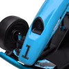 A close-up view of a blue electric go-kart for children. Produktbild-Vorschau