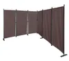 Paravent 6 Teilig 340x165cm Beigegrau - Garten & Balkon Produktbild-Vorschau 1