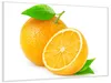 Wallario Wandbild Saftige Orangen vor weißem Hintergrund, Produktbild-Vorschau 2