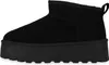 A side view of a black platform boot. Produktbild-Vorschau