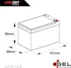 Langzeit Akku 12V 12AH Bleiakku GEL Batterie Bleigel Produktbild-Vorschau 3