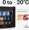 klarstein malá mini mrznička 42 l so sklenenou prednou Náhľad obrázku produktu 5