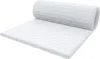 A rolled-up white mattress topper shown on a white background. Produktbild-Vorschau