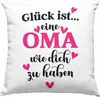 Trendation - Oma Deko-Kissen mit Füllung 40x40 mit Spruch Produktbild-Vorschau 1