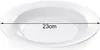 A white plate with a measurement line indicating its diameter. Podgląd zdjęcia produktu