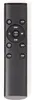 A black remote control with various buttons is shown against a white background. Produktbild-Vorschau
