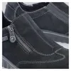 Rieker Damen Slipper en cuir véritable noir, Damen:39 EU Voir les images du produit 9