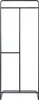 A black metal coat rack on a white background. Produktbild-Vorschau
