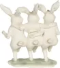 Clayre & Eef Figur Kaninchen 16x9x19 cm Weiß Kunststoff Produktbild-Vorschau 3