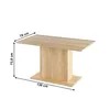 Kondela Jídelní stůl Olympa 138x79 cm - dub sonoma Náhled obrázku produktu 3