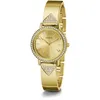 A studio shot of a gold-colored women's watch. Podgląd zdjęcia produktu