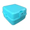Brot- und Lunchbox mit 4 Fächern Vesperdose Hellblau 1400ml Produktbild-Vorschau 1