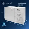 CASARIA® Spodní skříňka pod umyvadlo se 3 zásuvkami Dřevo Náhled obrázku produktu 2