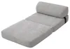Pouf letto sfoderabile 70x190 cm BANANAIR grigio chiaro Anteprima dell’immagine prodotto 3