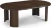 Giga Meubel Couchtisch Maikel - Oval - 120cm - Mangoholz Produktbild-Vorschau 2