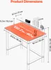 VEVOR Acryltisch Computertisch 2-stufiger Bürotisch mit Produktbild-Vorschau 3