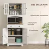 HOMCOM kuchynská skriňa, vysoká skriňa s 2 skrinkami, Náhľad obrázku produktu 4