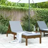CLORIS Sonnenliege Honigbraun 199,5x60x74 cm Massivholz Produktbild-Vorschau 1