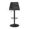 FineBuy Barhocker Samt Grau Hocker mit Lehne 86 106 cm Produktbild-Vorschau 5