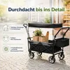 BigDean Bollerwagen faltbar mit Dach, 105L, 100kg, Produktbild-Vorschau 5