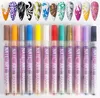 12 Farben Nageldesign Stift Set - Acryl Marker für Produktbild-Vorschau 2