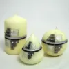 Kugelkerze "Merope" Creme-Braun ca. Ø 8cm Produktbild-Vorschau 3
