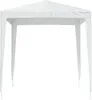 A white party tent with a metal frame, shown from the front. Anteprima dell’immagine prodotto