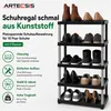 ARTECSIS®: Scaffale per scarpe in plastica con 5 ripiani, Anteprima dell’immagine prodotto 2