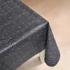 Wachstuchtischdecke 140x160 cm - Anthrazit Fischgrätmuster Produktbild-Vorschau 1