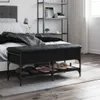 vidaXL Lavice na boty černá 102x42x45 cm Materiál na bázi Náhled obrázku produktu 3
