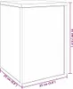 vidaXL Plantenstandaard, 2 stuks, zwart, eikenhoutlook, 25 Productafbeelding-voorbeeld 7