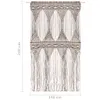 vidaXL Tenda Macramè tortora 140x240 cm cotone Anteprima dell’immagine prodotto 5
