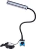 A machine lamp with a flexible gooseneck and a magnetic base, along with its power adapter. Podgląd zdjęcia produktu