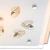 Globo Lighting Deckenleuchte Metall weiß, Glas amber, Glas Produktbild-Vorschau 4