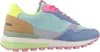 A side view of a multi-colored sneaker. Produktbild-Vorschau