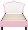 vidaXL Kinderbettgestell mit Kopfteil Rosa 70 x 140 cm PU Produktbild-Vorschau 5