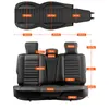 A diagram showing the dimensions of car seat covers. Produktbild-Vorschau