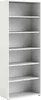 Bibliothèque - Blanc - 89 x 221 cm - avec 6 compartiments Voir les images du produit 1