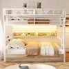 Letto a castello Merax, letto a soppalco 140x200 cm, letto Anteprima dell’immagine prodotto 3
