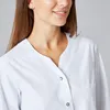 Damen Kasack weiß, Gr. 2XL : 2XL : weiß : 50% Baumwolle 50% Produktbild-Vorschau 3