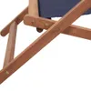 vidaXL Sedia da spiaggia pieghevole in tessuto e legno Anteprima dell’immagine prodotto 10