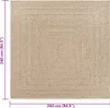 vidaXL Tappeto ZIZUR 240x240 cm effetto juta per interni ed Anteprima dell’immagine prodotto 9