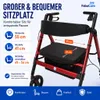 FabaCare XXL Rollator Goliat, höhenverstellbar, faltbar, Produktbild-Vorschau 4