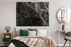 MuchoWow® Poster Steine - Marmor - Schwarz - Weiß 160x120 Produktbild-Vorschau 4
