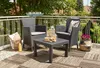 Allibert Lounge-Balkon-Möbel Salvador  3-tlg.-Set, Grau Produktbild-Vorschau 3